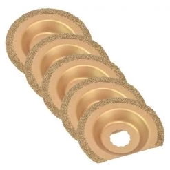 Versa Tool 63mm Semi-Circular Carbide RASP, 8mm Offset Mount, PK 5