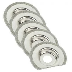 Versa Tool 63mm Semi Round Electroplated Diamond Grout Blade, 8mm Offset Mount, PK 5