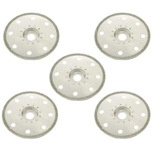 100mm Full Round Electroplated Diamond Grout Blade, 10mm Offset Mount, PK 50