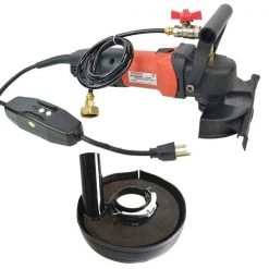 Hardin 4" Var Spd 110V, 1000-4000 RPM Wet Polisher & Grinder 800 Watt 5/8" x 11 Spindle w/Dust Shroud