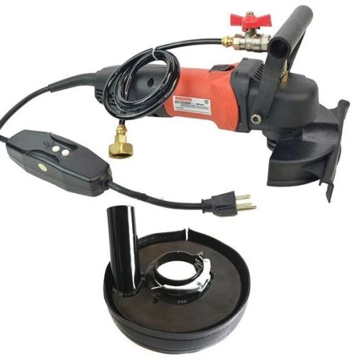 4" Var Spd 110V, 1000-4000 RPM Wet Polisher & Grinder 800 Watt 5/8" x 11 Spindle w/Dust Shroud
