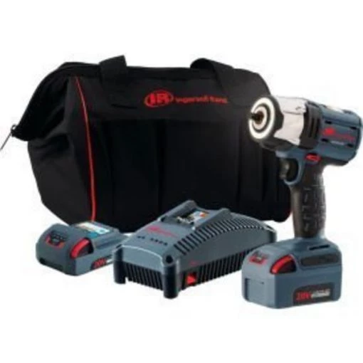 Ingersoll Rand Company Ingersoll Rand W5132-K22 IQV20 Series 3/8" 20V Cordless Impact Wrench Kit 2 Batteries 5.0Ah 1 Ingersoll Rand W5132-K22 IQV20 Series 3/8" 20V Cordless Impact Wrench Kit 2 Batteries 5.0Ah