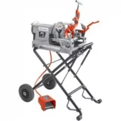Ridge Tool Company Model 300 Compact Kit Power Threading Machines, RIDGID 67182 w/ 250 Folding Wheel Stand