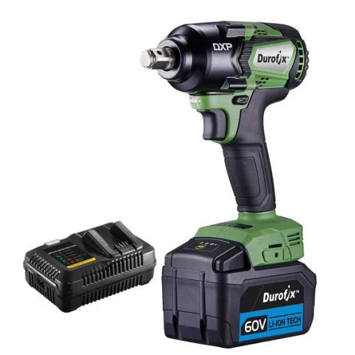 Durofix DXP 60V 1/2" BLDC Impact Wrench, 3-Stage, 517 ft-lbs, Kit 1 DXP 60V 1/2" BLDC Impact Wrench, 3-Stage, 517 ft-lbs, Kit