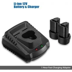 G12 12V Cordless 3" 2-Speed Polisher, 2-Battery w/Accessories