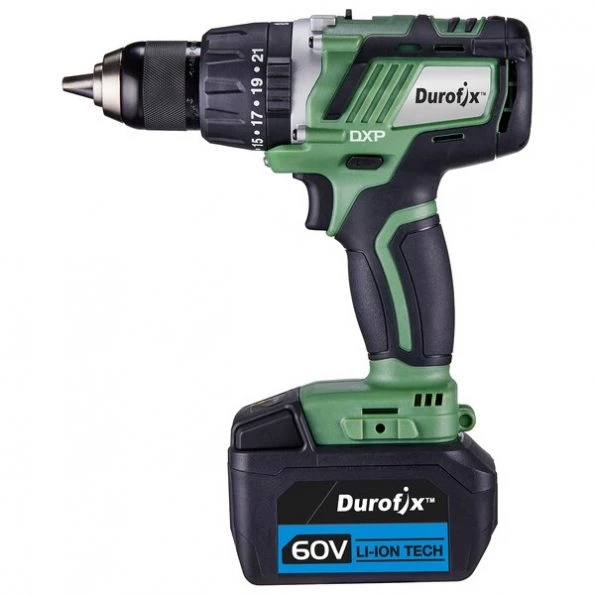 DXP 60V BLDC 2-speed Jumbo Hammer Drill, 1,062 In-lbs, Kit