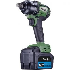 Durofix DXP 60V 1/2" BLDC Impact Wrench, 3-Stage, 517 ft-lbs, Kit 3 DXP 60V 1/2" BLDC Impact Wrench, 3-Stage, 517 ft-lbs, Kit