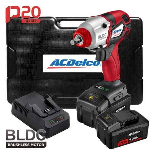 P20 BLDC 3/8" Impact Wrench Kit, ETC 430 ft-lbs, 2-Battery Kit