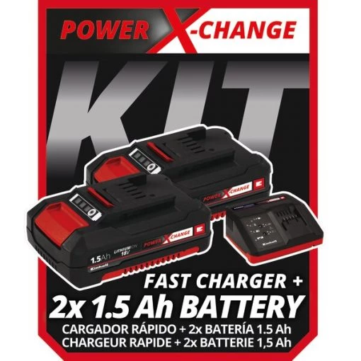 18-Volt Cordless Drill Kit|2 x 1.5-Ah Batteries & Fast Charger