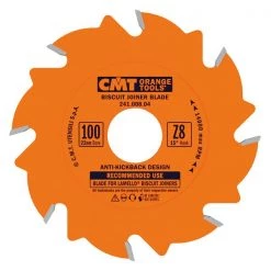 Cmt Biscuit Joiner Blade, 4" dia, 6 Edges