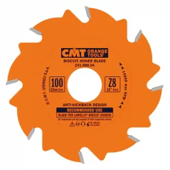 Cmt Biscuit Joiner Blade, 4" dia, 8 Edges