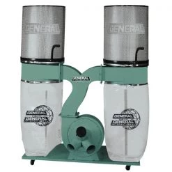 General International Dust Collector 2.5HP 18Amp with 2- 1 micron Canisters