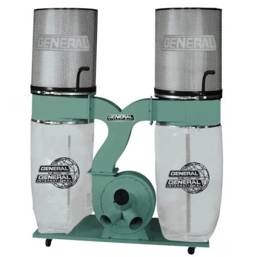 General International Dust Collector 2.5HP 18Amp with 2- 1 micron Canisters 1 Dust Collector 2.5HP 18Amp with 2- 1 micron Canisters