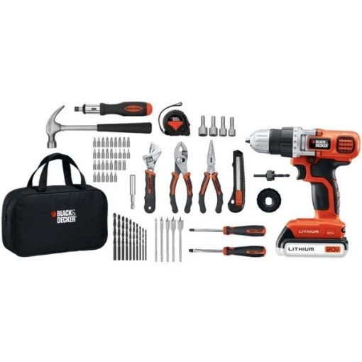 20V MAX* Lithium Ion Drill/Driver + 68 Piece Project Kit