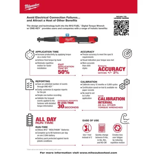 M12 FUEL 1/2" Digital Torque Wrench w/ ONE-KEY