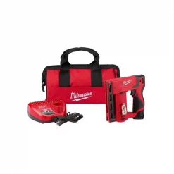 Milwaukee M12 3/8" Crown Stapler Kit