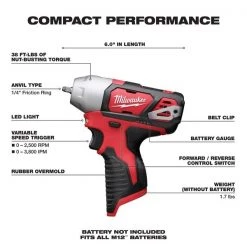M12 ¼” Impact Wrench