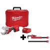 Milwaukee M12™ Plastic Pipe Shear Kit with CHEATER Adaptable Pipe Wrench