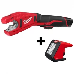 Milwaukee M12™ Crdlss Lith-Ion Cppr Tube Cut Kit w M12™ ROVER™ Mntng Flood Light