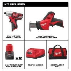 M12 Cordless LITHIUM-ION 2-Tool Combo Kit
