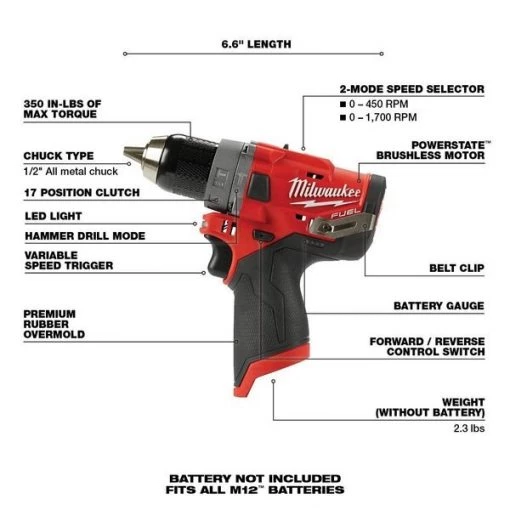 M12 FUEL 1/2" Hammer Drill