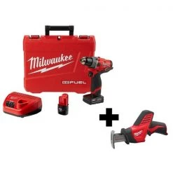 Milwaukee Cordless Hammer Drill, 1/2" w/HACKZALL