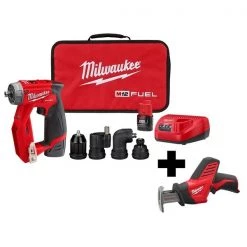 Milwaukee Cordless Drill/Driver Kit, 12V, w/HACKZALL