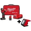 Milwaukee M12 FUEL™ 1/4" Stubby Impct Wrnch Kit w M12™ ROVER™ Mntng Flood Light