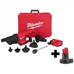 Milwaukee M12™ AIRSNAKE™ Drain Clean Air Gun Kit w M12™ XC REDLITHIUM™ Battery