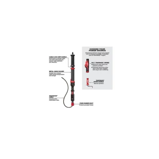 M12 TRAPSNAKE 4' Urinal Auger