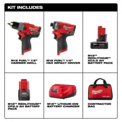 Cordless Combo Kit, 12.0V, 2 Tools