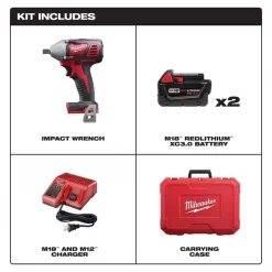M18 1/2" Impact Wrench Kit w/Pin Detent