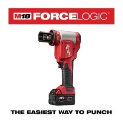 Milwaukee M18 FORCE LOGIC 10 Ton Knockout Tool 1/2" to 2" Kit 11 M18 FORCE LOGIC 10 Ton Knockout Tool 1/2" to 2" Kit