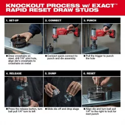 M18 FORCE LOGIC 6T Knockout Tool 1/2" – 2" Kit