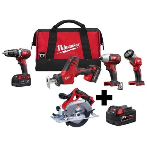Cordless Combo Kit, w/Battery and CircSaw