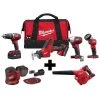 Milwaukee Cordless Combo Kit, Orbital, Blower