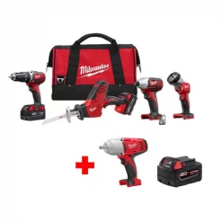 Milwaukee Cordless Combination Kit, w/Impact Wrench