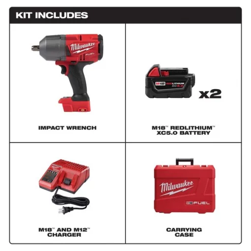M18™ 18.0 1/2" Cordless Impact Wrench Kit