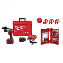 Milwaukee M18 FUEL ½” Drill Driver Kit w/ 3pk Ear Plugs & 40PC Drill Drive Set