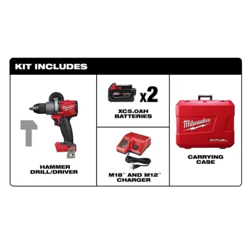 M18 FUEL 1/2" Hammer Drill Kit