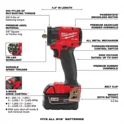 M18 FUEL™ Cordless 3/8" Compact Impact Wrench w/ Friction Ring Kit