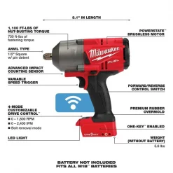 Impact Wrench, Cordless, 18V DC, 1750 RPM