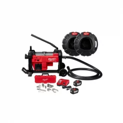 Milwaukee 200 ft Cordless Drain Cleaning Machine, 18.0 V