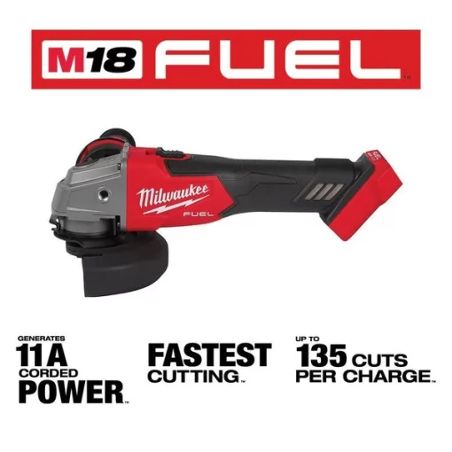 M18 FUEL™ Cordless 4-1/2" / 5" Grinder Slide Switch, Lock-On