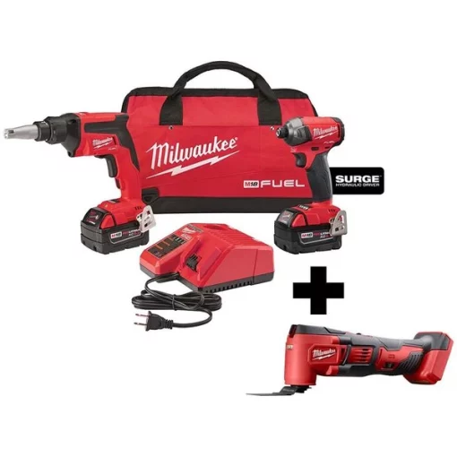 Milwaukee Cordless Combo Kit, 2pc, Multi-Tool 1 Cordless Combo Kit, 2pc, Multi-Tool