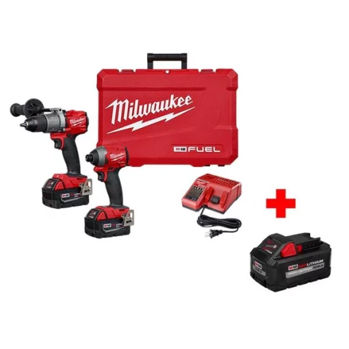 Milwaukee M18 FUEL™ 2-Tool Combo Kit: Hammer Drill/Impact / Battery 1 M18 FUEL™ 2-Tool Combo Kit: Hammer Drill/Impact / Battery