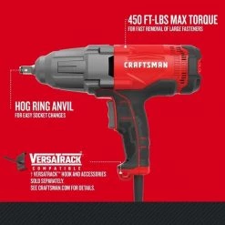 Variable Speed Corded Impact Wrench, 7.5