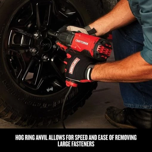 Variable Speed Corded Impact Wrench, 7.5