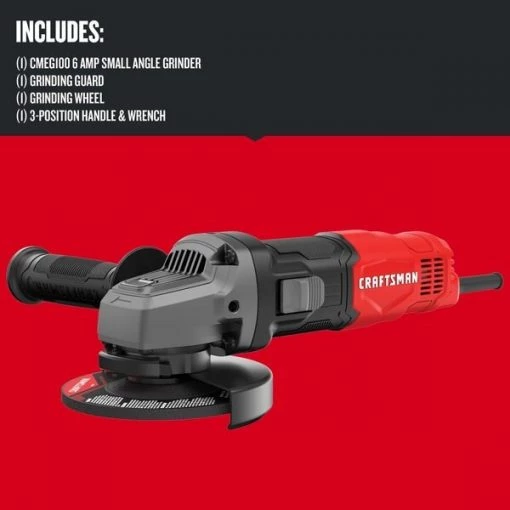 Small Angle Grinder, 6A 4-1/2