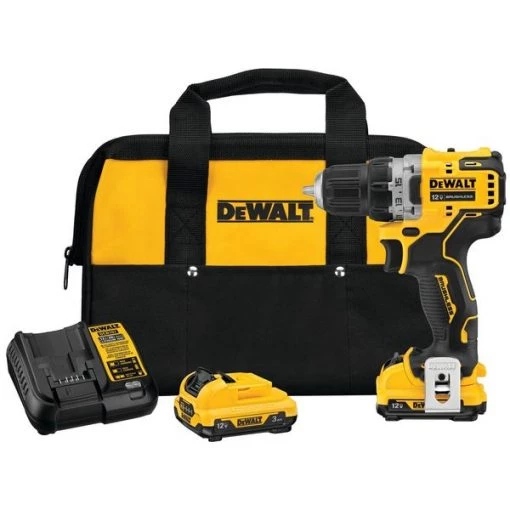 Dewalt Drill, Cordless, 1, 500 RPM, 12V DC 1 Drill, Cordless, 1, 500 RPM, 12V DC